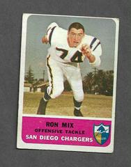 Ron Mix #82 Football Cards 1962 Fleer Prices