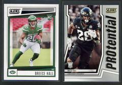Breece Hall [Gold] Football Cards 2022 Panini Score Protential Prices