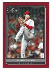 Shohei Ohtani [Red] #62 Baseball Cards 2022 Panini Three and Two Prices