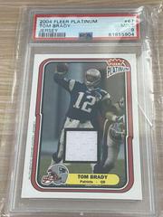 Tom Brady [Jersey Patch] #67 Football Cards 2004 Fleer Platinum Prices