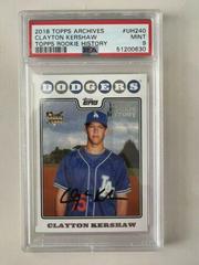 Clayton Kershaw #UH240 Baseball Cards 2018 Topps Archives Rookie History Prices
