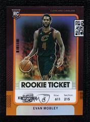 Evan Mobley [Orange] Basketball Cards 2021 Panini Contenders Optic Rookies Prices