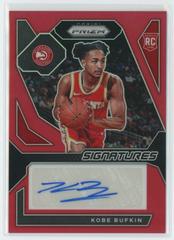 Kobe Bufkin [Red Prizm] #12 Basketball Cards 2023 Panini Prizm Rookie Signature Prices