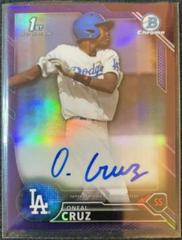 Oneal Cruz [Purple Refractor] Baseball Cards 2016 Bowman Chrome Prospect Autograph Prices