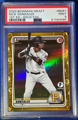Nick Gonzales [Gold Foil] Baseball Cards 2020 Bowman Draft 1st Edition Prices