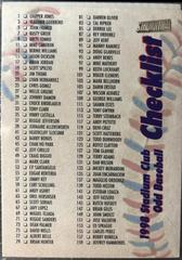 Odd Baseball Checklist #1 of 2 Baseball Cards 1998 Stadium Club Prices