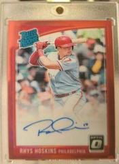 Rhys Hoskins [Red] #RRS-RH1 Baseball Cards 2018 Panini Donruss Optic Rated Rookie Signatures Prices