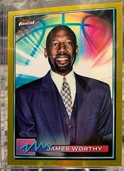 James Worthy [Gold Refractor] Basketball Cards 2021 Topps Finest Prices