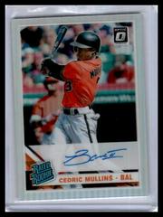 Cedric Mullins [Holo] #CM Baseball Cards 2019 Panini Donruss Optic Rated Rookie Signatures Prices