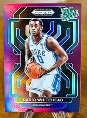 Dariq Whitehead [Purple] #RP-DWH Basketball Cards 2022 Panini Prizm Draft Picks Rated Prospect Prices