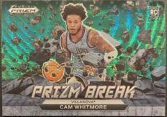 Cam Whitmore [Green Wave] #7 Basketball Cards 2023 Panini Prizm Draft Picks Break Prices