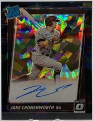 Jake Cronenworth [Cracked Ice Black] Baseball Cards 2021 Panini Donruss Optic Rated Rookie Signatures Prices