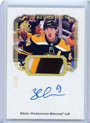 Brad Marchand [Patch] #UDA-BM Hockey Cards 2021 SP Authentic UD Autographs Prices