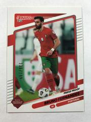 Bruno Fernandes [Press Proof Purple] Soccer Cards 2021 Panini Donruss Road to Qatar Prices