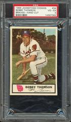Bobby Thomson [Hand Cut] #34 Baseball Cards 1955 Johnston Cookies Braves Prices