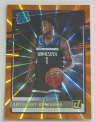 Anthony Edwards [Orange Laser] Basketball Cards 2020 Donruss Prices