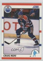 Craig Muni Hockey Cards 1990 Score Prices