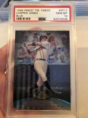 Chipper Jones Baseball Cards 1999 Finest Team Blue Prices