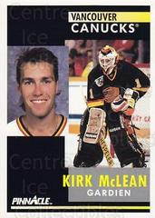 Kirk Mclean French #158 Hockey Cards 1991 Pinnacle Prices