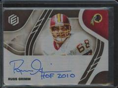 Russ Grimm #SS-RGR Football Cards 2021 Panini Elements Steel Signatures Prices
