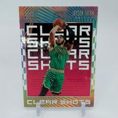 Jayson Tatum [Pink] #12 Basketball Cards 2019 Panini Illusions Clear Shots Prices