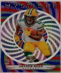 Jayden Reed [Red Blue] #18 Football Cards 2023 Panini Illusions Mystique Prices