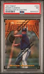Roger Clemens [Refractor w/ Coating] #344 Baseball Cards 1997 Finest Prices