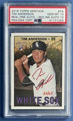 Tim Anderson [Red Ink] #ROA-TA Baseball Cards 2016 Topps Heritage Real One Autographs Prices