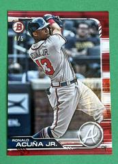 Ronald Acuna Jr. [Red] #78 Baseball Cards 2019 Bowman Prices