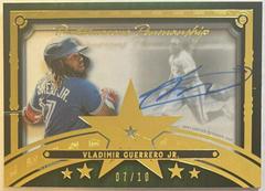 Vladimir Guerrero Jr. [Green] Baseball Cards 2022 Topps Five Star Pentamerous Penmanship Autographs Prices