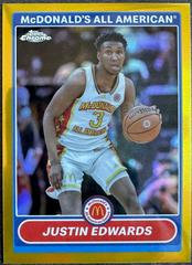 Justin Edwards [Gold] #2K7-1 Basketball Cards 2023 Topps Chrome McDonald's All American 2007 Prices