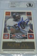 Mike Singletary [Black] #50 Football Cards 1986 McDonald's Bears Prices