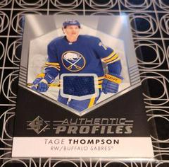 Tage Thompson [Jersey] #AP-19 Hockey Cards 2022 SP Authentic Profiles Prices