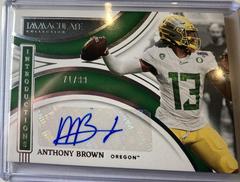 Anthony Brown #II-ABR Football Cards 2022 Panini Immaculate Collegiate Introductions Autographs Prices