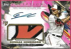 Gunnar Henderson [Magenta] #IAP-GH Baseball Cards 2023 Topps Inception Autograph Patch Prices