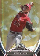 Jered Weaver [Gold] #3 Baseball Cards 2013 Bowman Platinum Prices