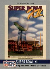 Super Bowl XII Football Cards 1990 Pro Set Theme Art Prices