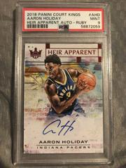 Aaron Holiday [Ruby] #AHD Basketball Cards 2018 Panini Court Kings Heir Apparent Autographs Prices
