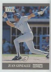 Juan Gonzalez #U-55 Baseball Cards 1991 Ultra Update Prices