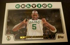 Kevin Garnett [Gold Foil] Basketball Cards 2008 Topps Prices