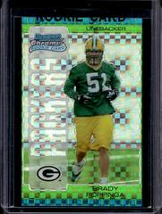 Brady Poppinga [Green Xfractor] #173 Football Cards 2005 Bowman Chrome Prices