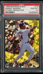 Manny Ramirez [Atomic Refractor] #14 Baseball Cards 1998 Bowman's Best Prices