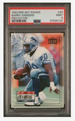 Barry Sanders [Prototype] Football Cards 1993 Pro Set Power Prices