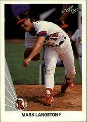 Mark Langston Baseball Cards 1990 Leaf Prices