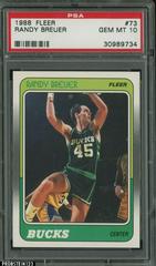 Randy Breuer #73 Basketball Cards 1988 Fleer Prices
