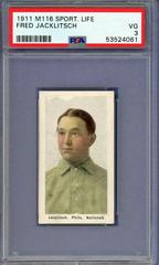 Fred Jacklitsch Baseball Cards 1911 M116 Sporting Life Prices