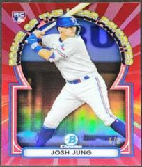 Josh Jung [Red] #ROYF-9 Baseball Cards 2023 Bowman Chrome Rookie of the Year Favorites Prices