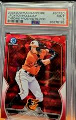 Jackson Holliday [Red] #BCP-227 Baseball Cards 2023 Bowman Chrome Prospects Sapphire Prices