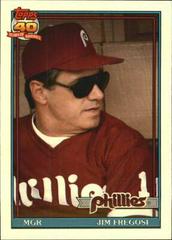 Jim Fregosi Baseball Cards 1991 Topps Traded Tiffany Prices