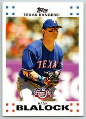 Hank Blalock #29 Baseball Cards 2007 Topps Opening Day Prices